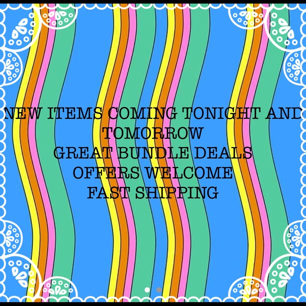 New clothes coming up tonight  and tomorrow